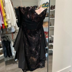 Badgley Mischka Black Cocktail Dress Size 0